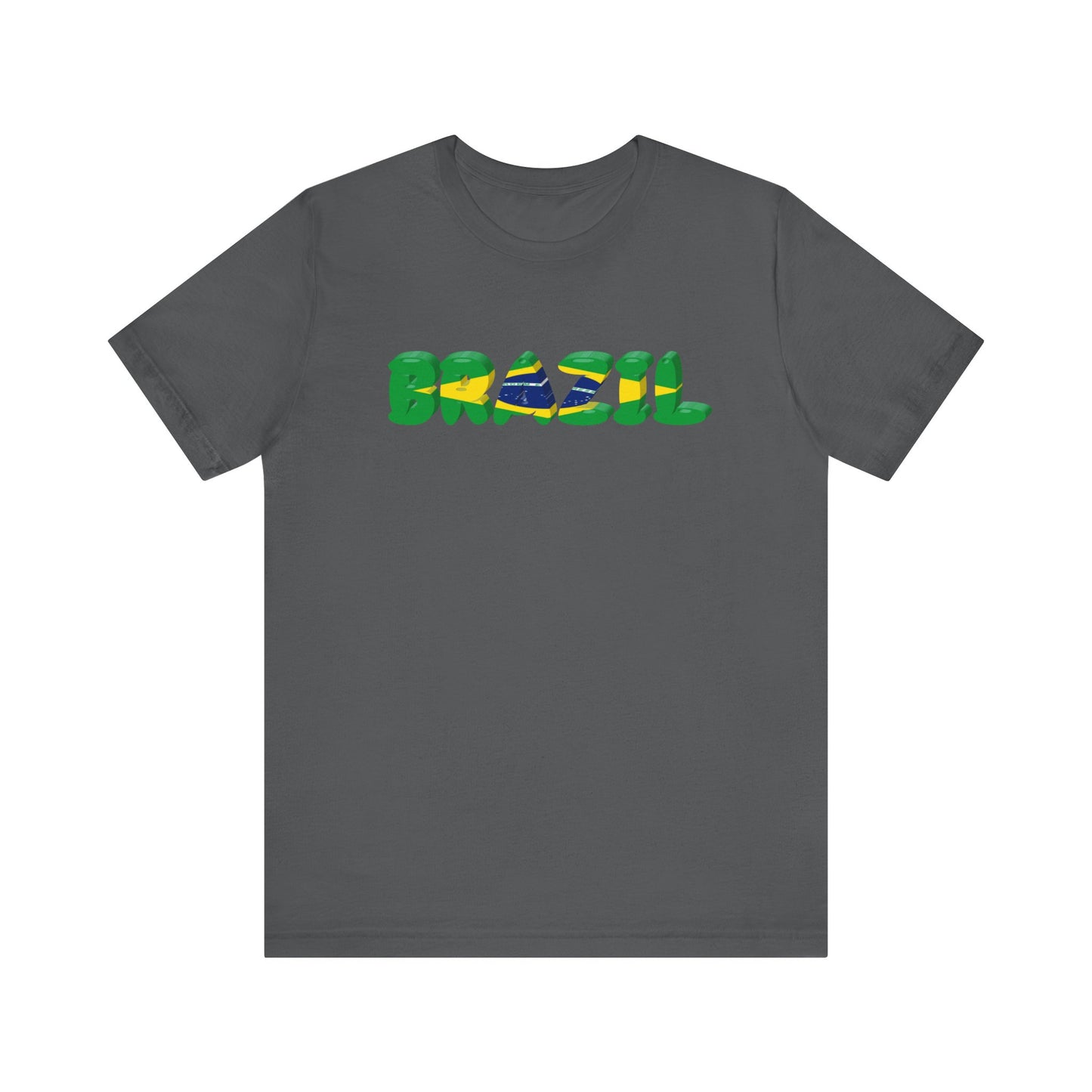 Brazil Flag Inspired Unisex T-Shirt | Summer Festival Wear, Gift for Travelers, Eco-Friendly Fashion, Casual Streetwear