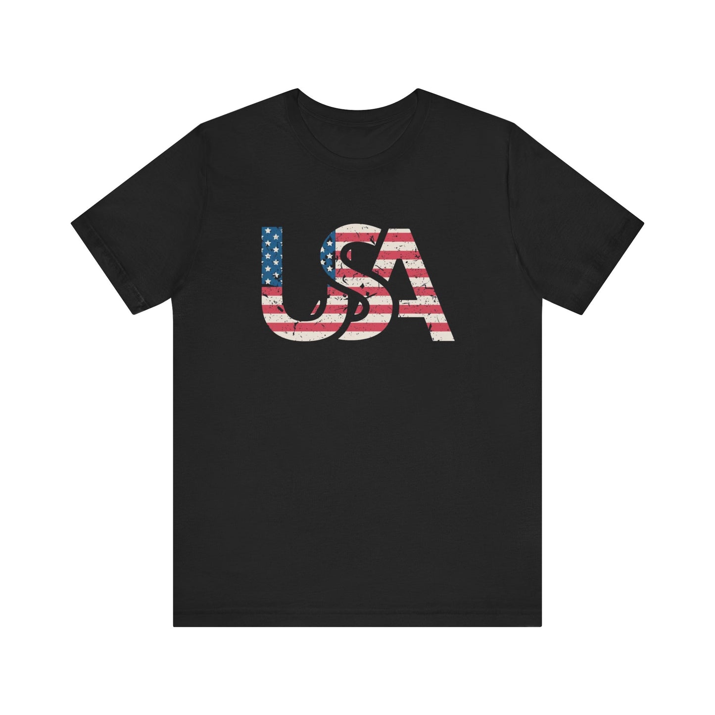 USA Distressed Flag Unisex T-Shirt | Casual Wear, Patriotic Gift, Independence Day, Summer Vibes