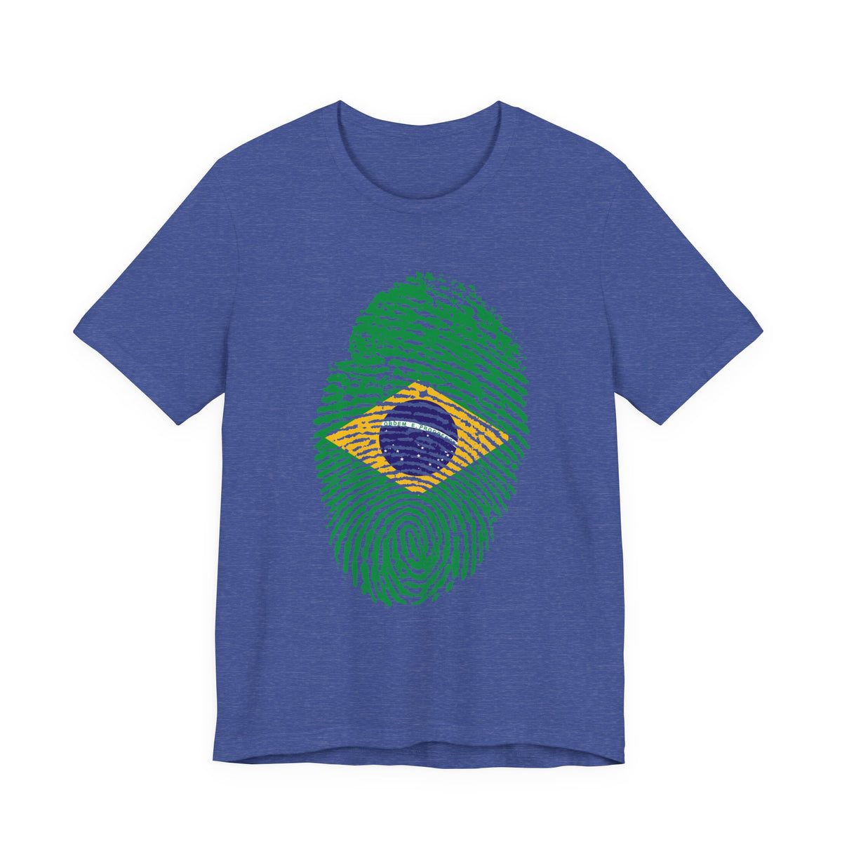 Brazil Flag Fingerprint T-Shirt | Patriotic Tee