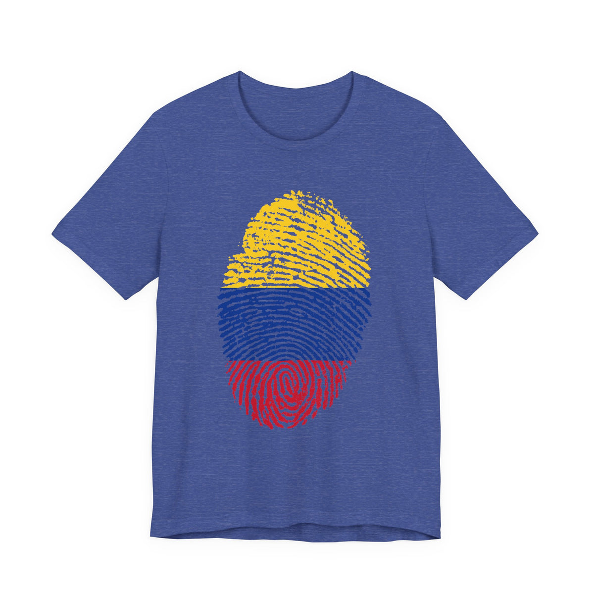 Colombia Fingerprint Flag T-Shirt | Patriotic Tee, Colombian Pride