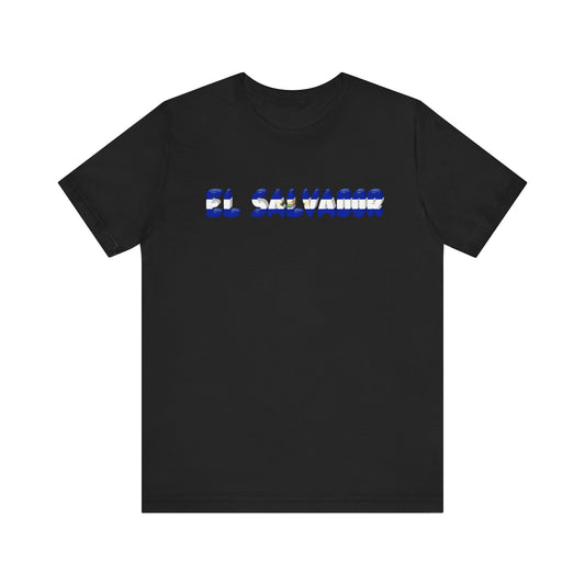 El Salvador Flag Inspired Unisex T-Shirt | Unisex Casual Wear, Travel Gift, Summer Style, Beach Shirt, Vacation Outfit