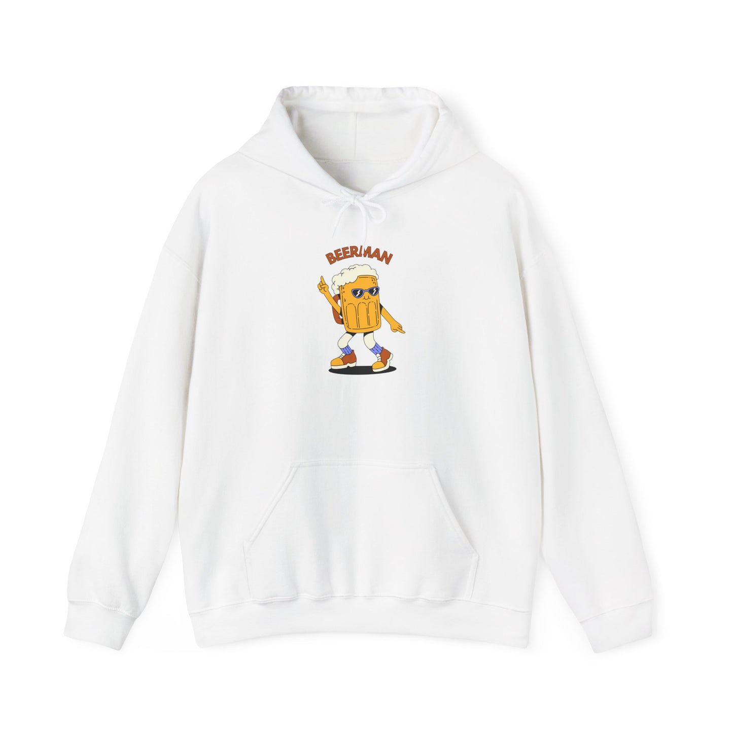 Beerman Cartoon Unisex Hoodie | Funny Graphic, Gift for Beer Enthusiasts, Festival Apparel
