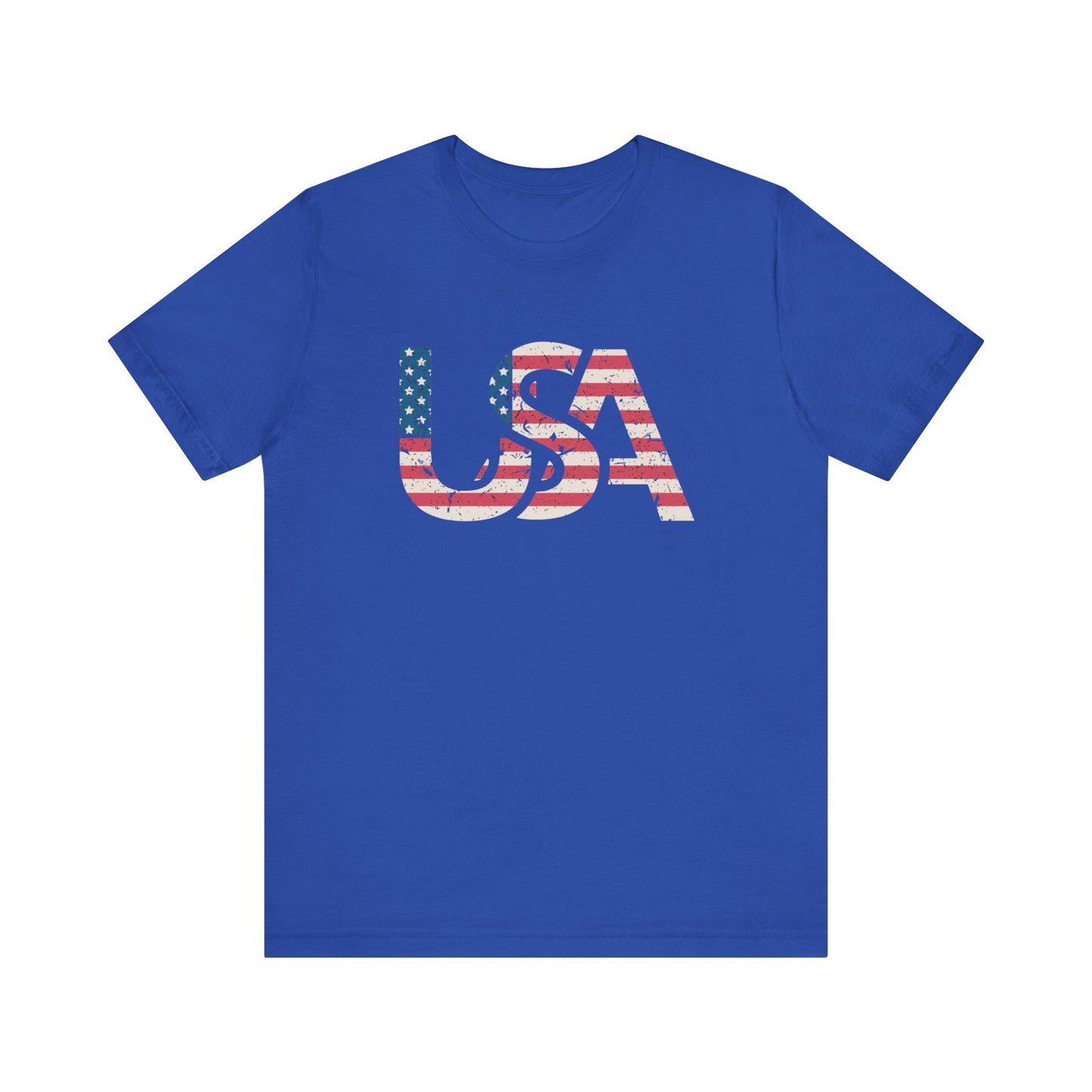 USA Distressed Flag Unisex T-Shirt | Casual Wear, Patriotic Gift, Independence Day, Summer Vibes