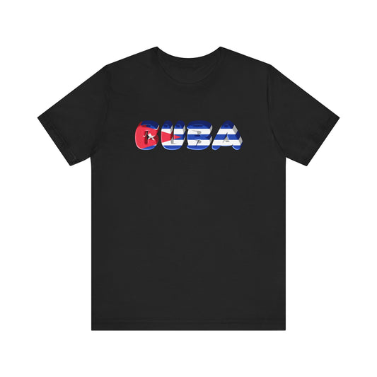 Cuban Flag Inspired Unisex T-Shirt | Casual Wear, Vacation Tee, Gift for Travelers, Summer Apparel, Caribbean Vibes
