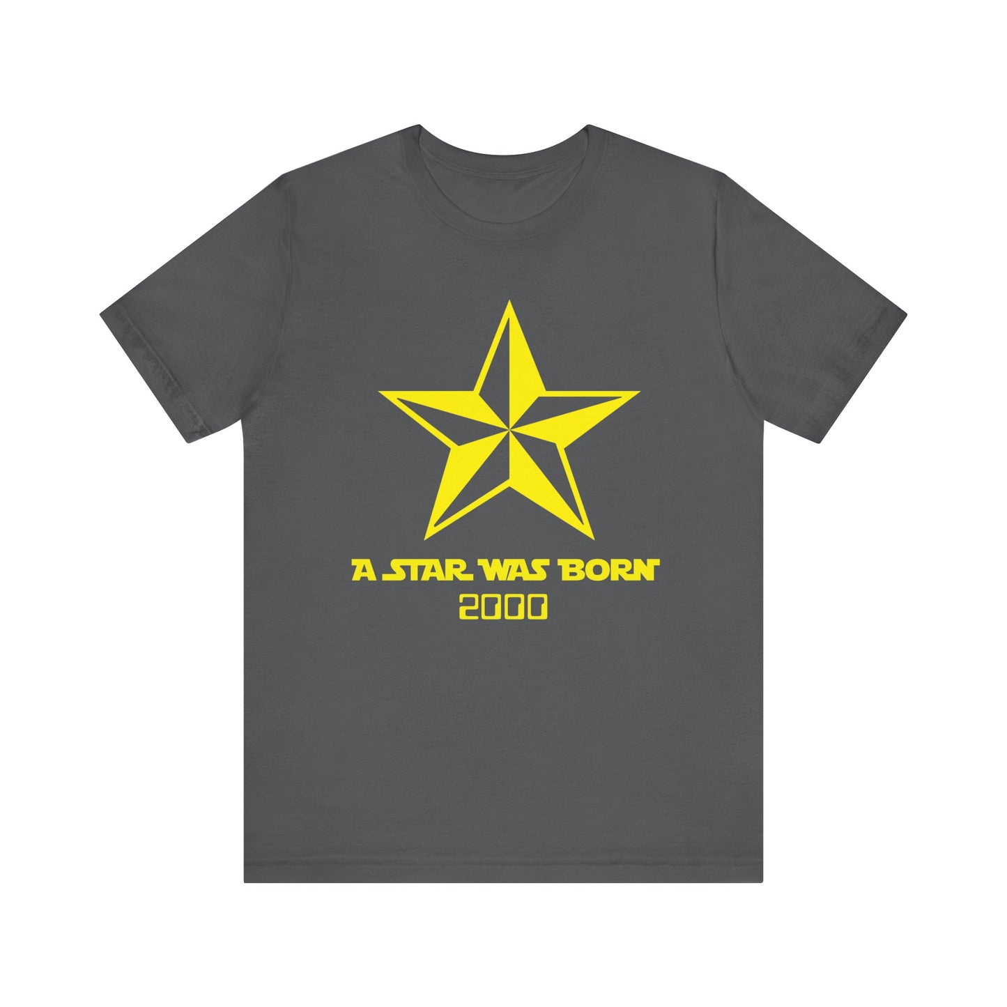 A Star Was Born Unisex T-Shirt | Birthday Gift, Vintage Star Shirt, Casual Wear, Add Your Year