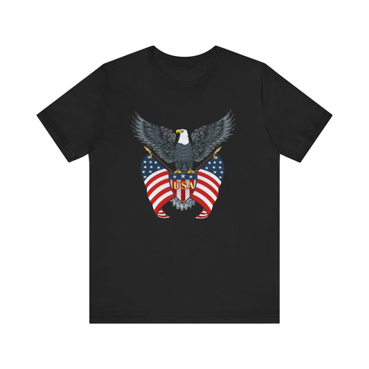 USA Flag Unisex Patriotic T-Shirt | Independence Day Gift, Summer T-Shirt, 4th of July Outfit