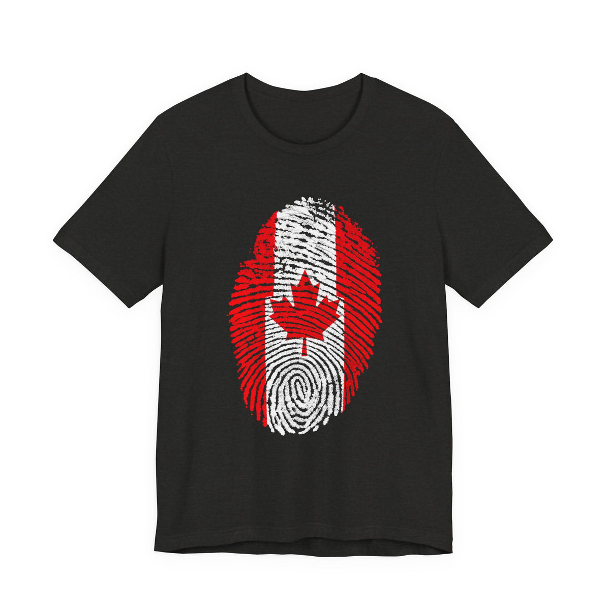 Canadian Flag Fingerprint T-Shirt | Patriotic Tee, Canadian Pride