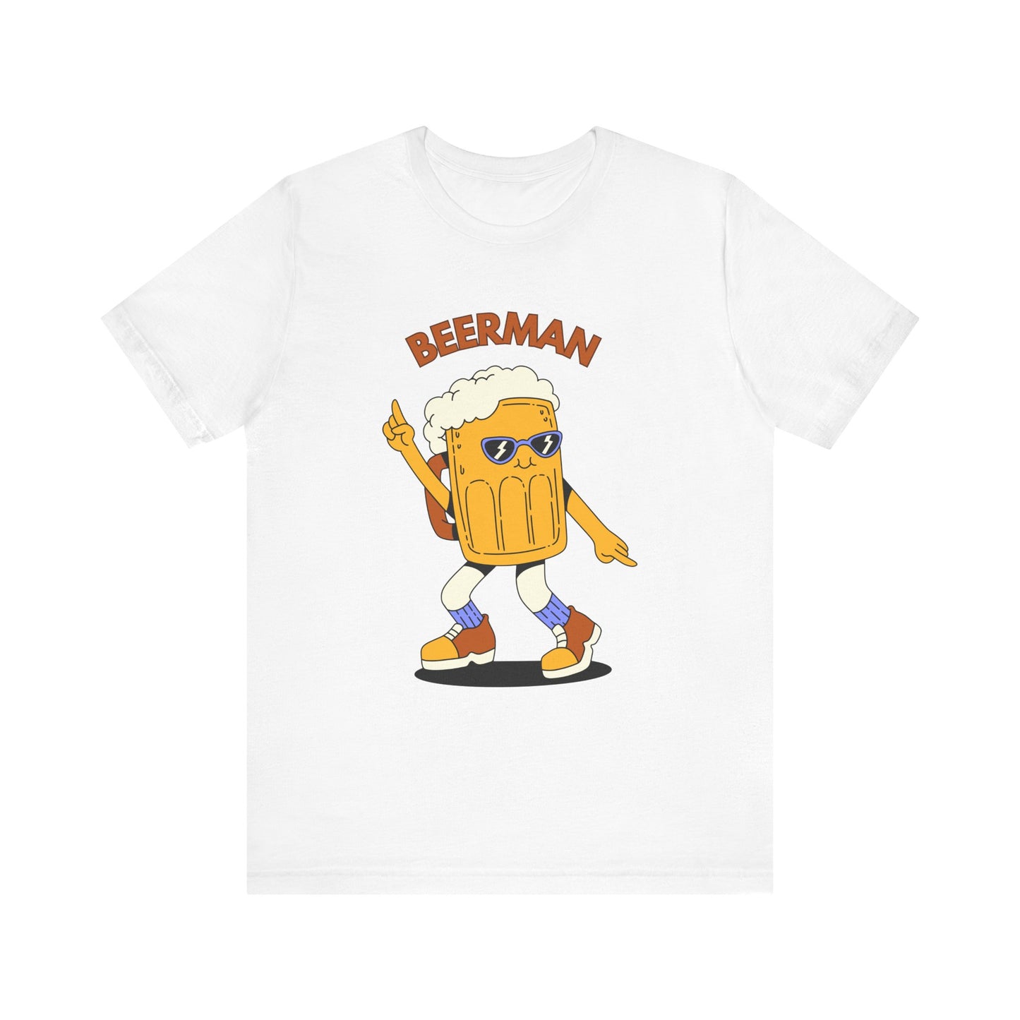 Beerman Cartoon Graphic Unisex T-Shir | Fun Summer Shirt, Party T-Shirt, Gift for Beer Enthusiasts