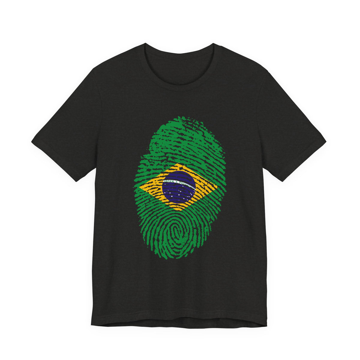 Brazil Flag Fingerprint T-Shirt | Patriotic Tee