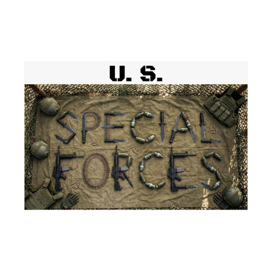 U.S. Special Forces | Matte Horizontal Poster Military Tribute Wall Art