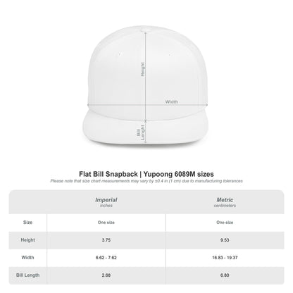USA Flat Bill Snapback Baseball Cap (Embroidery) | Patriotic Cap for Events, Festival Gear, Casual Streetwear