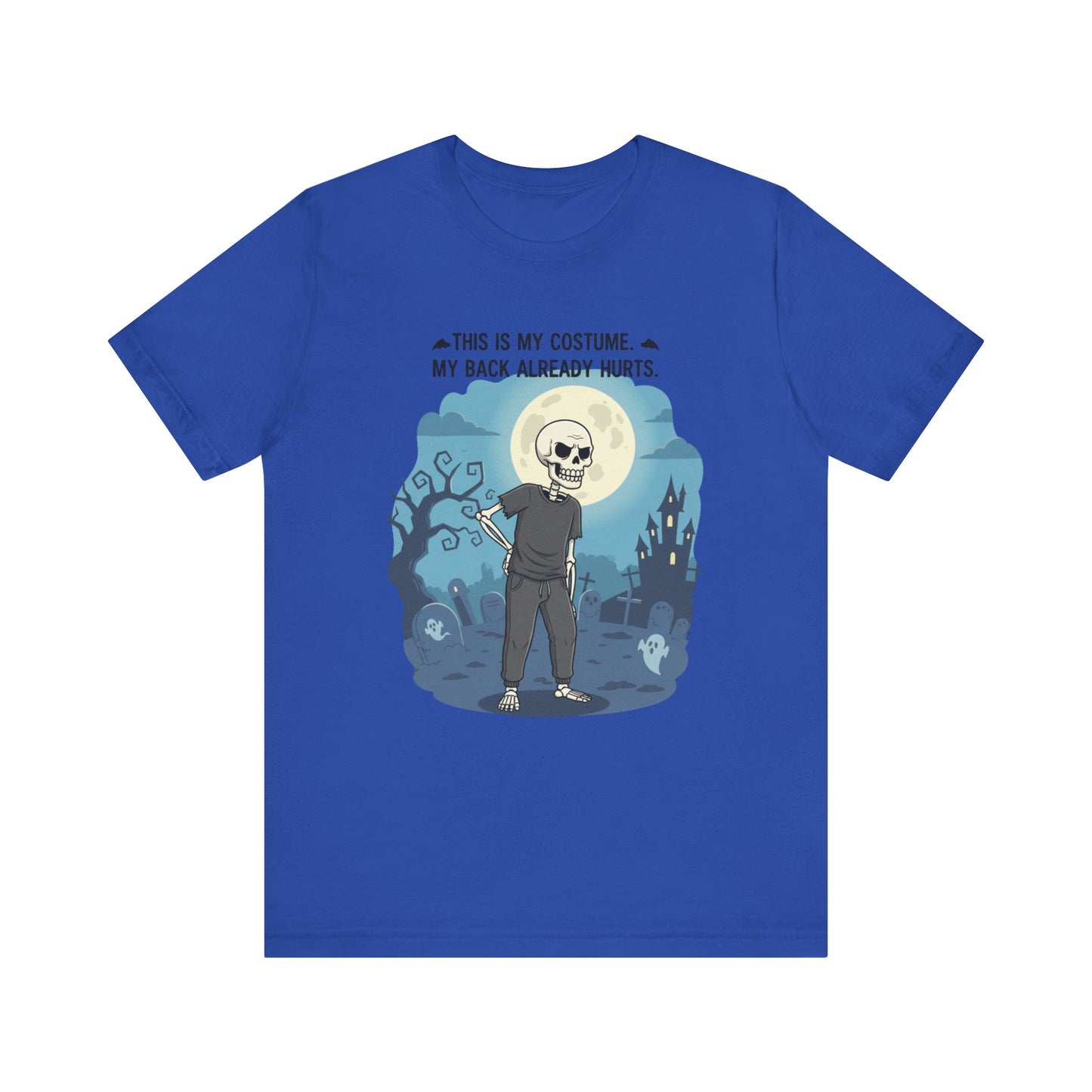 "This is My Costume" Skeleton T-Shirt | Fun Halloween Tee, Party Outfit, Gift for Halloween Lovers, Unisex Jersey Tee