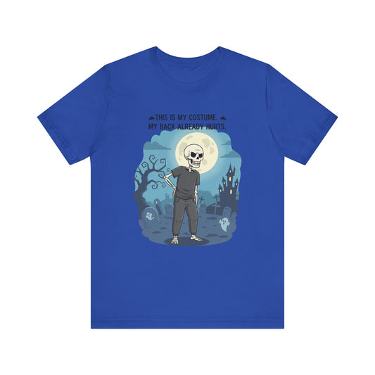 "This is My Costume" Skeleton T-Shirt | Fun Halloween Tee, Party Outfit, Gift for Halloween Lovers, Unisex Jersey Tee