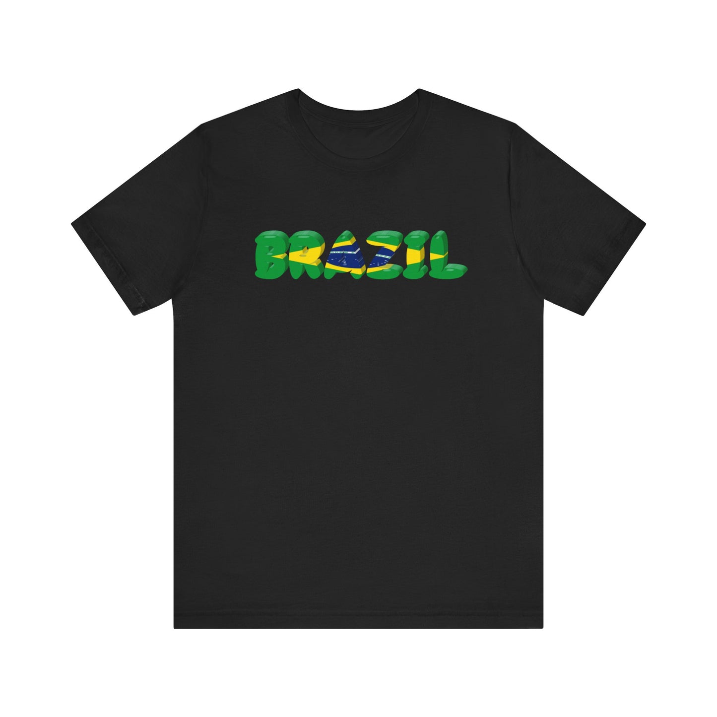 Brazil Flag Inspired Unisex T-Shirt | Summer Festival Wear, Gift for Travelers, Eco-Friendly Fashion, Casual Streetwear