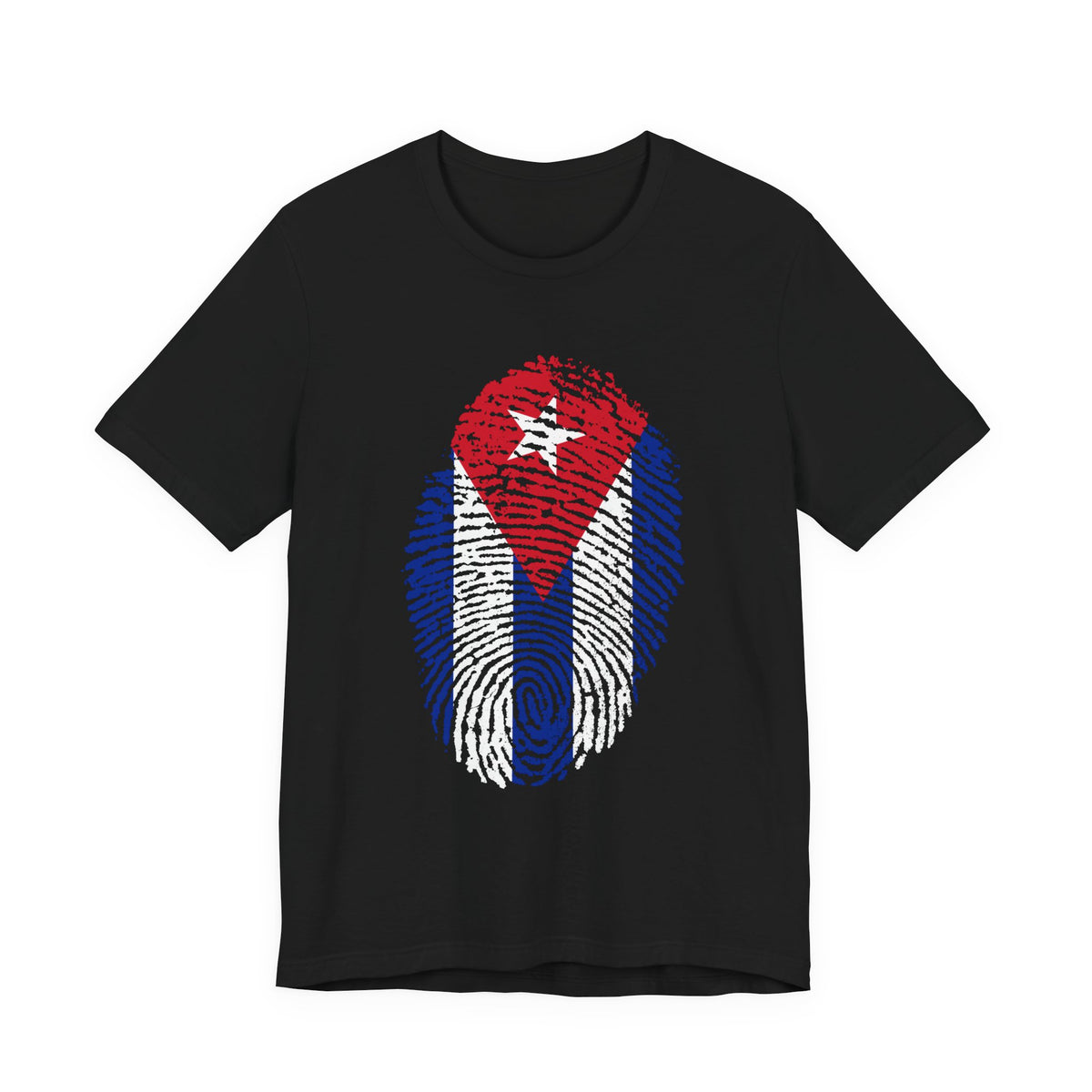 Cuba Flag Fingerprint T-Shirt | Patriotic Tee
