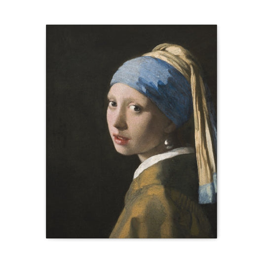 Classic Art Matte Canvas Print, Girl With A Pearl Earring | Gift for Art Lovers, Vintage Wall Art, Timeless Masterpiece