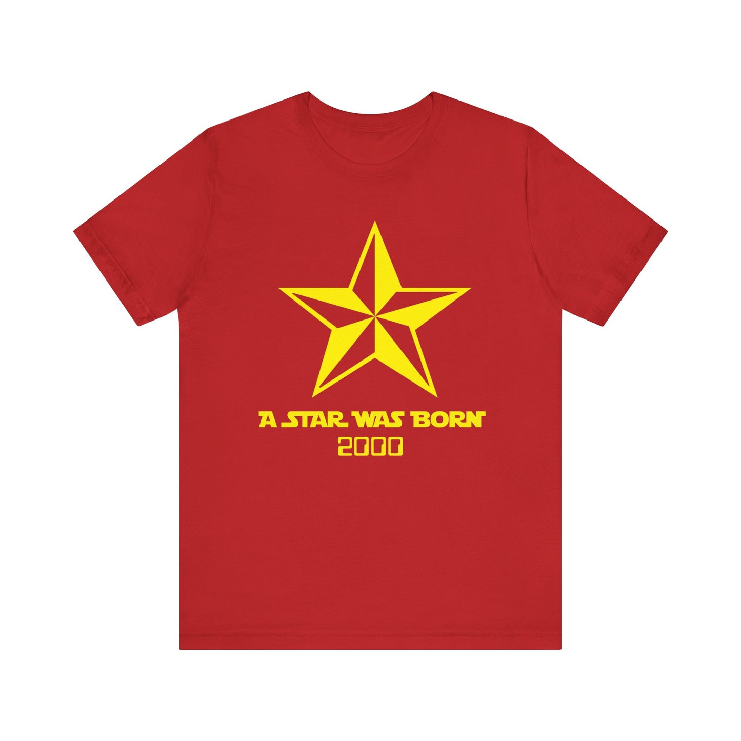 A Star Was Born Unisex T-Shirt | Birthday Gift, Vintage Star Shirt, Casual Wear, Add Your Year