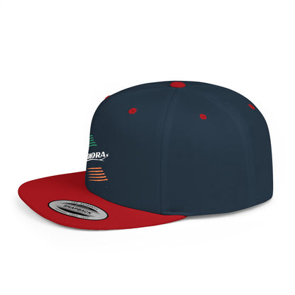 Mexico Colors Flat Bill Baseball Cap (Embroidery) | Cool Cap for Everyday Wear, Streetwear, Gifts for Him, Unisex, Personalizable