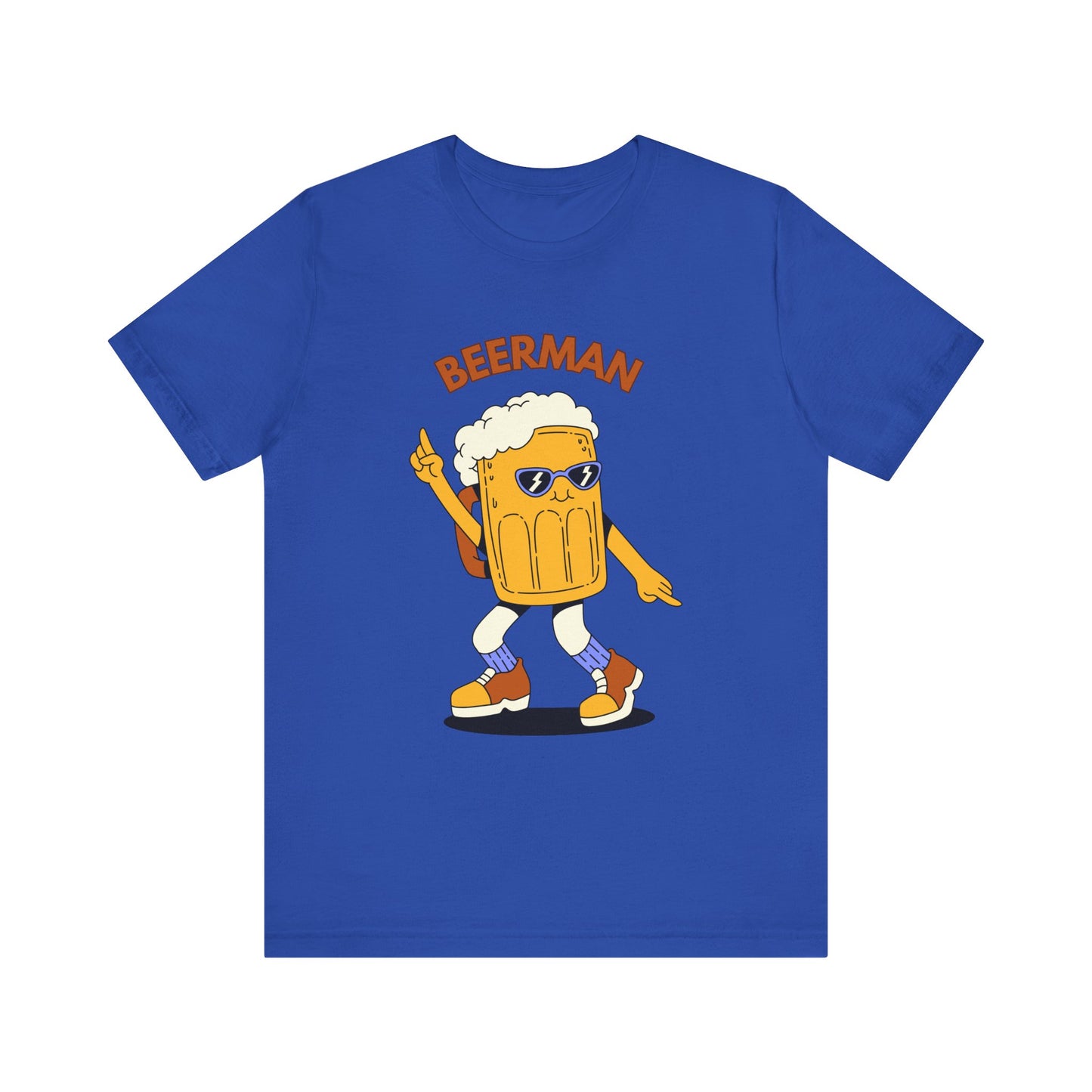 Beerman Cartoon Graphic Unisex T-Shir | Fun Summer Shirt, Party T-Shirt, Gift for Beer Enthusiasts